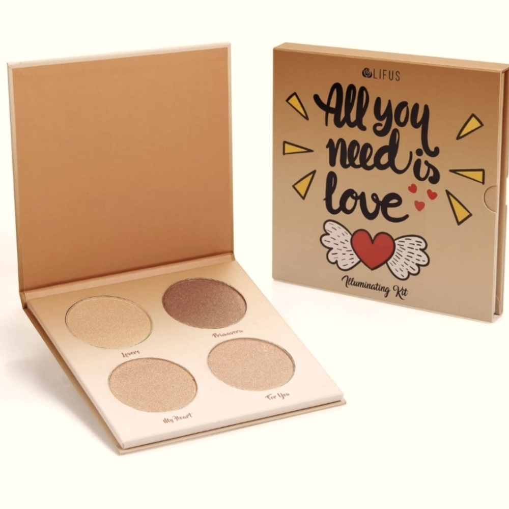 💖Face illuminator makeup palette. Bronzer Highlighter Powder Kit.